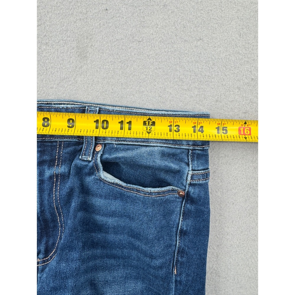 Paige Cindy High Rise Straight Leg Jeans Womens 28 (29x28) Blue Stretch Denim - Picture 6 of 10